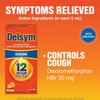 SIRO GIẢM HO DÀNH CHO NGƯỜI LỚN HƯƠNG CAM - DELSYM ADULT 12 HOUR COUGH RELIEF MEDICINE, POWERFUL COUGH RELIEF FOR 12 GOOD HOURS, COUGH SUPPRESSING LIQUID, #1 PHARMACIST RECOMMENDED, ORANGE FLAVOR, 5 FL OZ