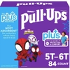 TÃ QUẦN DÀNH CHO BÉ TRAI TỪ 5T-6T (20-28 KG) HUGGIES PULL- UPS PLUS TRAINING PANTS FOR BOYS 5T-6T (46-60 LB/20-28 KG)