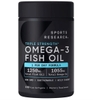 VIÊN UỐNG DẦU CÁ HỖ TRỢ NÃO, TIM MẠCH & HỆ MIỄN DỊCH CHO NAM VÀ NỮ SPORTS RESEARCH TRIPLE STRENGTH OMEGA 3 FISH OIL, 150 VIÊN