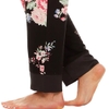 ĐỒ BỘ NGỦ MÀU ĐEN - FLORA NIKROOZ WOMEN'S SATIN TRIM NOTCH COLLAR PJ SET