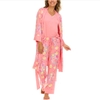ĐỒ NGỦ 3 MÓN MÀU HỒNG - FLORA NIKROOZ WOMEN’S 3-PIECE PJ SET