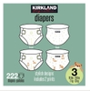 TÃ EM BÉ SIZE 3 - 4 ( 16-28 LB/7-13 KG) - KIRKLAND SIGNATURE DIAPER SIZES 3 - 6