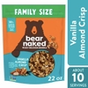 NGŨ CỐC HẠNH NHÂN VANI GIÒN - BEAR NAKED VANILLA ALMOND CRISP FAMILY SIZE GRANOLA 22 OZ