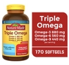 VIÊN UỐNG BỔ SUNG OMEGA 3-6-9 - NATURE MADE TRIPLE OMEGA 369 SOFTGELS,170 VIÊN