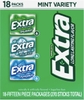 KẸO CAO SU KHÔNG ĐƯỜNG - EXTRA MINT SUGAR FREE CHEWING GUM, 15 PC., 18 GÓI
