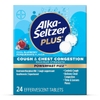 VIÊN SỦI TRỊ HO VÀ NGHẸT NGỰC - ALKA-SELTZER PLUS POWERFAST FIZZ COUGH & CHEST CONGESTION MEDICINE, EFFERVESCENT TABLETS, 24 VIÊN