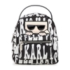 BALO KARL LAGERFELD AMOUR NYLON MINI BACKPACK LH2KE899 Màu Đen Trắng