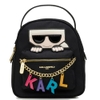 BALO NỮ KARL LAGERFELD LAFAYETTE LOGO MÀU ĐEN