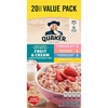 BỘT YẾN MẠCH ĂN LIỀN QUAKER INSTANT OATMEAL FRUIT & CREAM, VALUE PACK, 20 GÓI