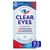 THUỐC NHỎ MẮT LÀM MÁT DỊU NHẸ - CLEAR EYES COOLING COMFORT RELIEF LUBRICANT EYE DROPS, 0.5 OZ