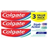 KEM ĐÁNH RĂNG COLGATE HƯƠNG VỊ BẠC HÀ - COLGATE TRIPLE ACTION TOOTHPASTE, ORIGINAL MINT, SET 3 TUÝP