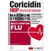 THUỐC TRỊ CẢM CÚM ĐA TRIỆU CHỨNG - CORICIDIN HBP MAXIMUM STRENGTH MULTI-SYMPTOM FLU MEDICINE, TABLETS, 24 CT( 24 VIÊN )