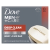 XÀ PHÒNG DẠNG THANH GIÚP CHĂM SÓC, LÀM SẠCH SÂU DÀNH CHO NAM - DOVE MEN+CARE MEN'S BAR SOAP DEEP CLEAN, 3.75 OZ, 8 THANH