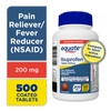 THUỐC GIẢM ĐAU, HẠ SỐT - EQUATE IBUPROFEN TABLETS, 200 MG, PAIN RELIEVER AND FEVER REDUCER, 500 VIÊN