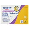 VIÊN UỐNG GIẢM BUỒN NÔN & SAY TÀU XE - EQUATE LESS DROWSY MECLIZINE HCI MOTION SICKNESS AND NAUSEA RELIEF TABLETS, 25MG, 8 VIÊN