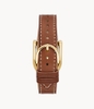 ĐỒNG HỒ NỮ HARWELL THREE-HAND MEDIUM BROWN LEATHER WATCH