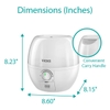 MÁY KHUẾCH TÁN TẠO ĐỘ ẨM 3 TRONG 1 - VICKS 3-IN-1 SLEEPY TIME HUMIDIFIER DIFFUSER NIGHTLIGHT, VUL500