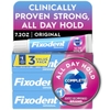KEM DÁN RĂNG GIẢ - FIXODENT COMPLETE ORIGINAL DENTURE ADHESIVE CREAM, 2.4 OZ, 3 PACK