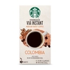 CÀ PHÊ HÒA TAN STARBUCKS VIA GÓI RANG VỪA COLOMBIA, 1 HỘP (8 GÓI)