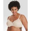 ÁO NGỰC NỮ KHÔNG GỌNG MÀU DA - HANES WOMEN'S CONCEALING PETALS WIRELESS BRA WITH CONVERTIBLE STRAPS BLACK