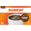CÀ PHÊ HƯƠNG VỊ ĐẬM ĐÀ DẠNG CỐC DUNKIN' DONUTS, ORIGINAL BLEND, MEDIUM ROAST, K-CUP PODS