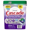 VIÊN RỬA CHÉN DÀNH CHO MÁY - CASCADE PLATINUM PLUS DISHWASHER DETERGENT PACS, FRESH, 81 VIÊN