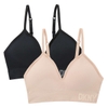 ÁO LÓT NỮ SET MÀU ĐEN - DKNY LADIES' SEAMLESS BRA, SET 2 CÁI
