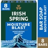 BÁNH XÀ BÔNG TẮM DƯỠNG ẨM DÀNH CHO NAM - IRISH SPRING MOISTURE BLAST BAR SOAP FOR MEN, MOISTURIZING BAR SOAP, 8 THANH