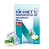 KẸO CAO SU HỖ TRỢ CAI THUỐC LÁ - NICORETTE 4MG GUM STOP SMOKING AID - WHITE ICE MINT