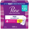 BĂNG VỆ SINH CHO PHỤ NỮ SAU SINH - POISE POSTPARTUM INCONTINENCE PADS, 5 DROP MAX ABSORBENCY, 128 MIẾNG