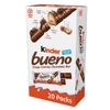 KẸO SÔ-CÔ-LA NHÂN KEM HẠT PHỈ - KINDER BUENO MILK CHOCOLATE HAZELNUT BARS, 1.5 OZ., 20 PK