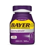 THUỐC GIẢM ĐAU LƯNG VÀ CƠ THỂ - BAYER BACK AND BODY PAIN RELIEVER ASPIRIN WITH CAFFEINE, 500MG, 250 VIÊN