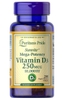 VIÊN UỐNG BỔ SUNG VITAMIN D3 250 MCG - PURITAN'S PRIDE VITAMIN D3 250 MCG (10,000 IU), 200 VIÊN