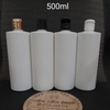 Chai nhựa trắng 500ml vai vuông nắp bật, press