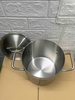 Nồi Inox Cao Cấp 3 Đáy [ Kích Thước: 20cm x 20cm ]