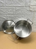 Nồi Inox Cao Cấp 3 Đáy _ Dung Tích: 2 Lít _ [ Kích Thước: 16cm x 9.5cm ]
