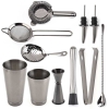 Sét 11 Dụng Cụ Pha Chế Cao Cấp Inox #304 - Màu Silver [ Thép Không Gỉ ]
