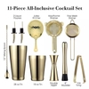 Sét 11 Dụng Cụ Pha Chế Cao Cấp Inox #304 - Màu Gold [ Thép Không Gỉ ]