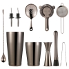 Sét 11 Dụng Cụ Pha Chế Cao Cấp Inox #304 - Màu Shiny Black [ Thép Không Gỉ ]