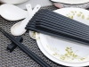 Bộ 10 Đôi Đũa Đen Móng Tay Melamine Chịu Nhiệt