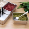 Hũ Gia Vị Inox 4 Ngăn Nắp Rời [ Thép Không Gỉ ]