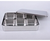 Hũ Gia Vị Inox 6 Ngăn Nắp Rời [ Thép Không Gỉ ]