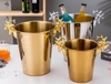 Xô Đá Inox Ngâm Rượu #304 Cao Cấp Đầu Hươu