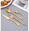 Bộ Dao Muỗng Nĩa Inox Cao Cấp Mạ Vàng [ Thép Không Gỉ ]