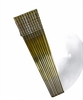 Sét 5 Đôi Đũa Cán Vuông Hoa Văn Inox Cao Cấp #304 Mạ Vàng HQ