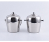 Xô Đá Inox #304 Bóng Cao Cấp Giữ Nhiệt Không Quai 2 Lớp Dày - 1.2 L