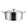Nồi Lẩu Inox #304 Cao Cấp Dày 3 Lớp [ Màu Bạc Inox ]