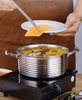 Nồi Lẩu Inox #304 Cao Cấp Dày 3 Lớp [ Màu Bạc Inox ]