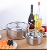 Nồi Lẩu Inox #304 Cao Cấp Dày 3 Lớp [ Màu Bạc Inox ]