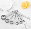 Sét 6 Thìa Đong & Dao Gạt [ Thép Không Gỉ ]